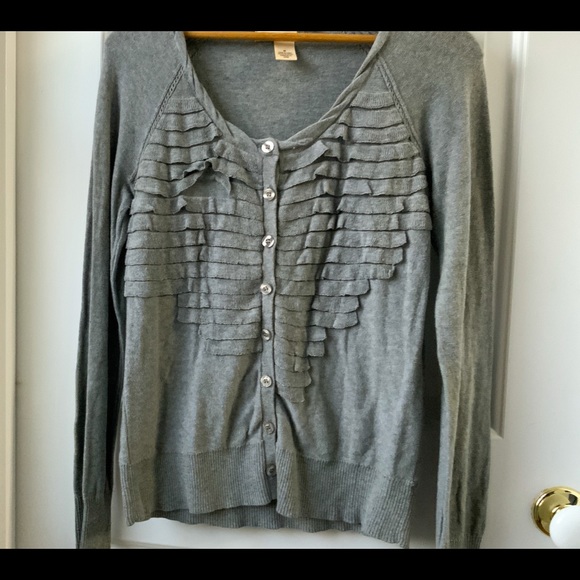 DKNY Ruffle Cardigan EUC - Picture 8 of 9